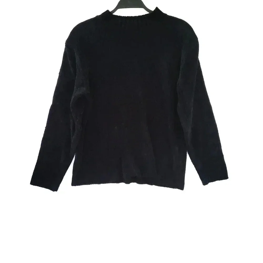 Sag Harbor Black Knit Sweater‎